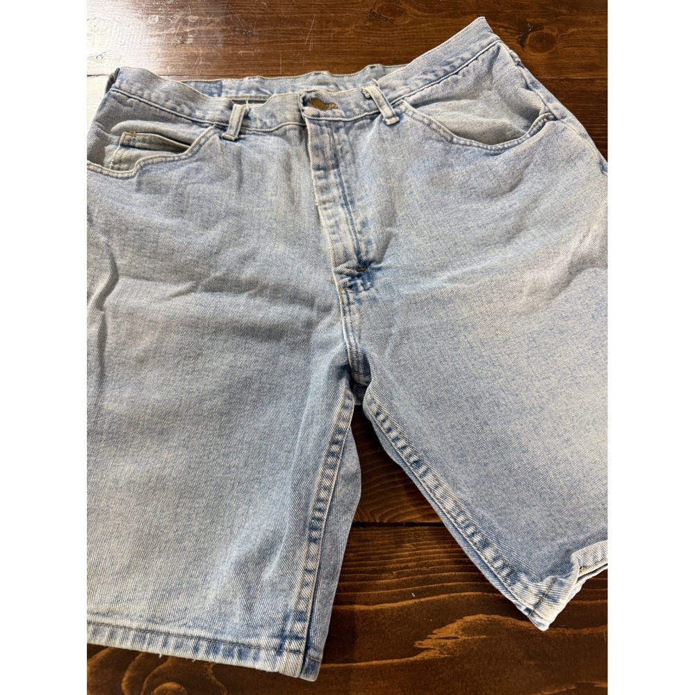 Wrangler Authentics Mens Blue Denim Shorts Light Wash 606W1SM Size 36